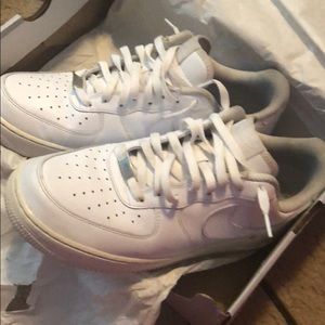 All white Air Force ones